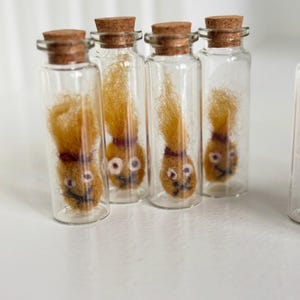 Monstruo en un frasco de fieltro con aguja; Fantasma en un frasco; Extraterrestre en un frasco; Hecho a mano - HECHO A PEDIDO Cuckoo Coconut