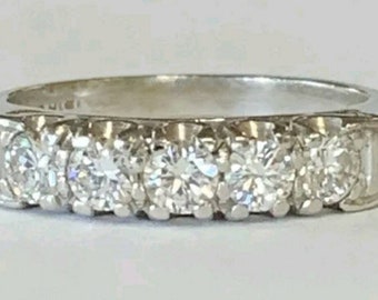 Platinum Diamond Engagement, Wedding and Anniversary Ring. Bright Beautiful Diamonds