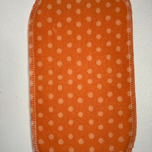 Orange polka dot paperless towel