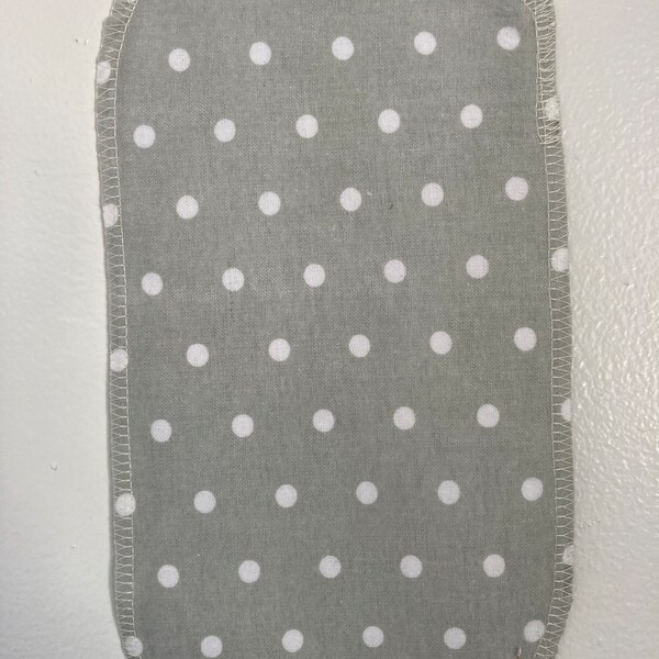 Grey and White polka dot paperless towel