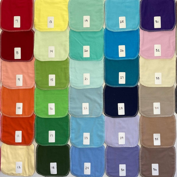 Cloth Wipes- Pick your own color