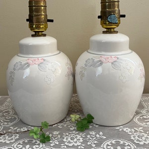 Pfaltzgraff Tea Rose Lamp Etsy