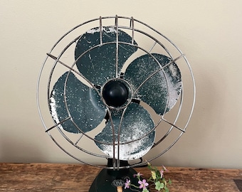 FA Smith Mfg Co Fan - Metal Industrial Fan - One Speed - Oscillating - Recommended For Display Only