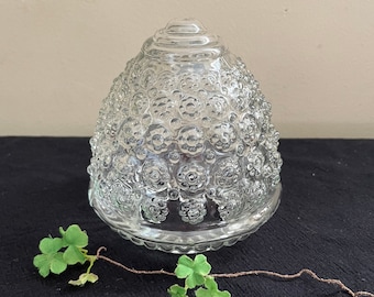 Vintage Clear Glass Lamp Shade Replacement Ceiling Light Globe 3 1/8&quot; Fitter