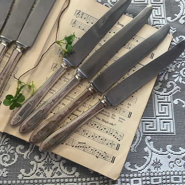 1921 Grosvenor Silverplate  - Oneida Community Plate - Knife Set of 6