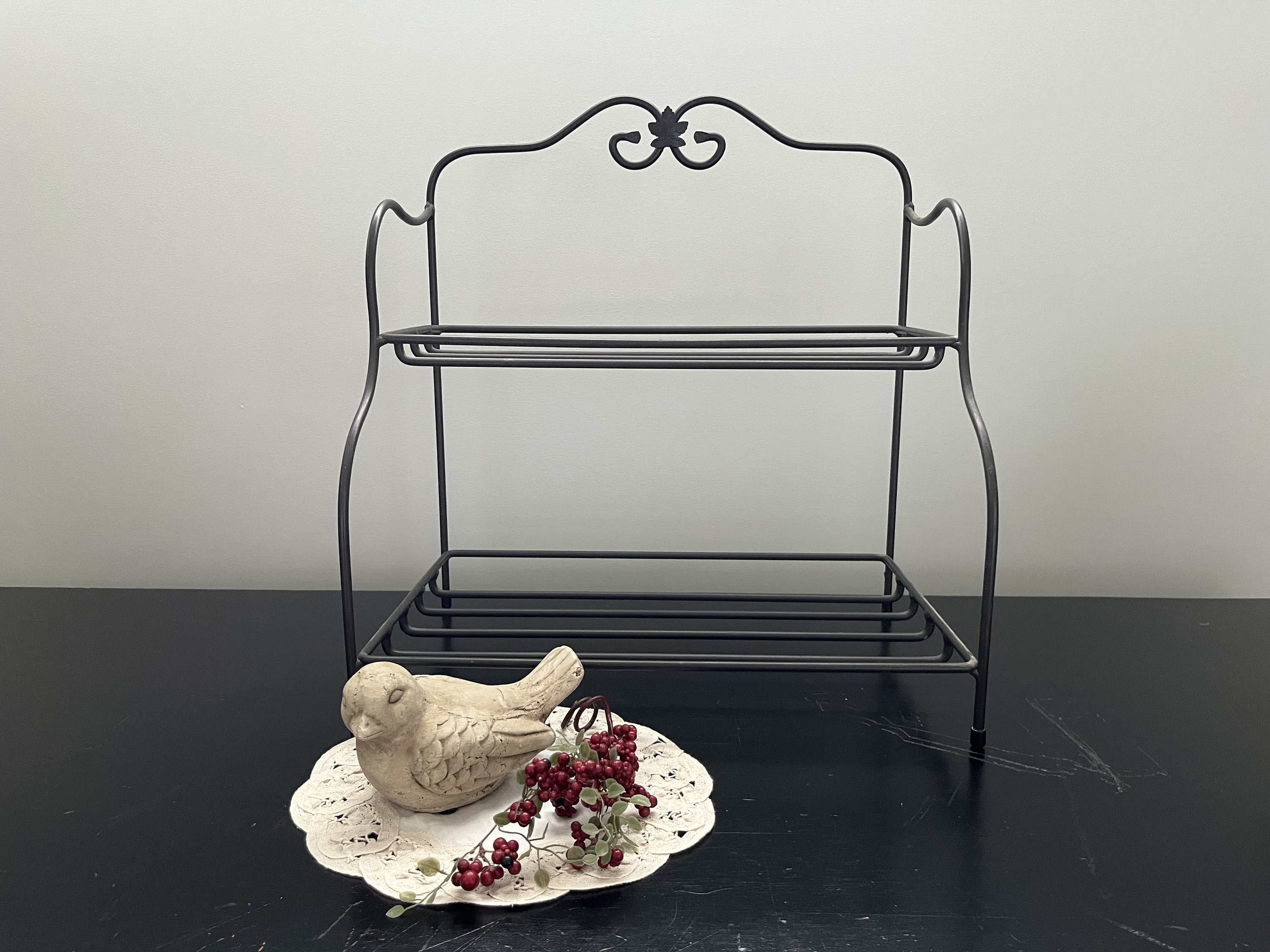 Longaberger アイアンシェルフ　ロンガバーガー Vintage Wrought Iron Rack - Longaberger Foundry Collection