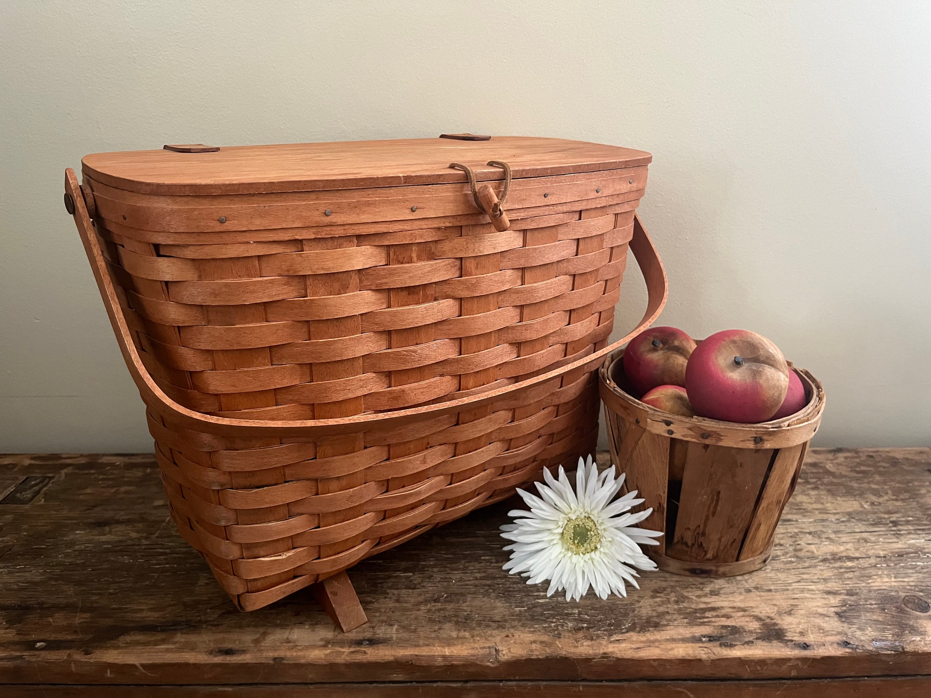 Longaberger Basket With Lid Sewing - Etsy Longaberger Basket With Lid Sewing - Etsy