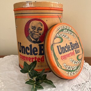 Vintage Uncle Ben's Tin - 1985 Uncle Ben's Converted Rice Tin Container ...