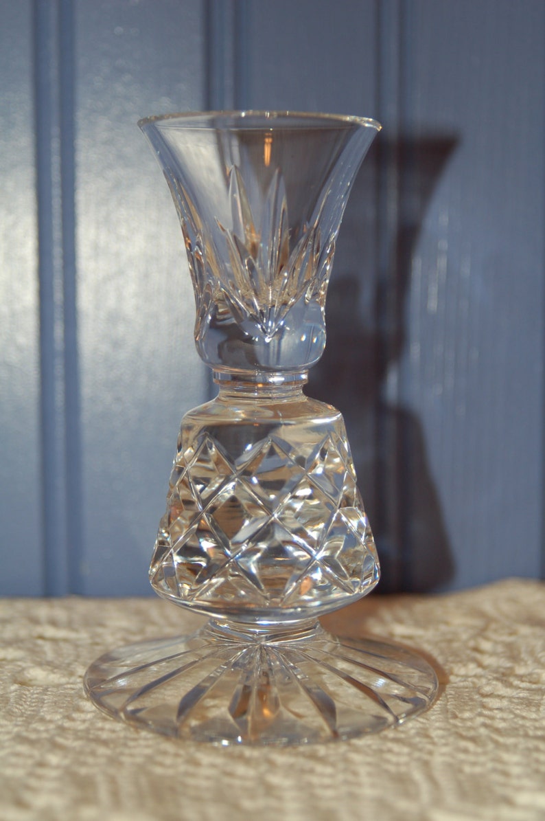 Lenox Cut Crystal Candle Holder Vintage Pair of Candle Etsy