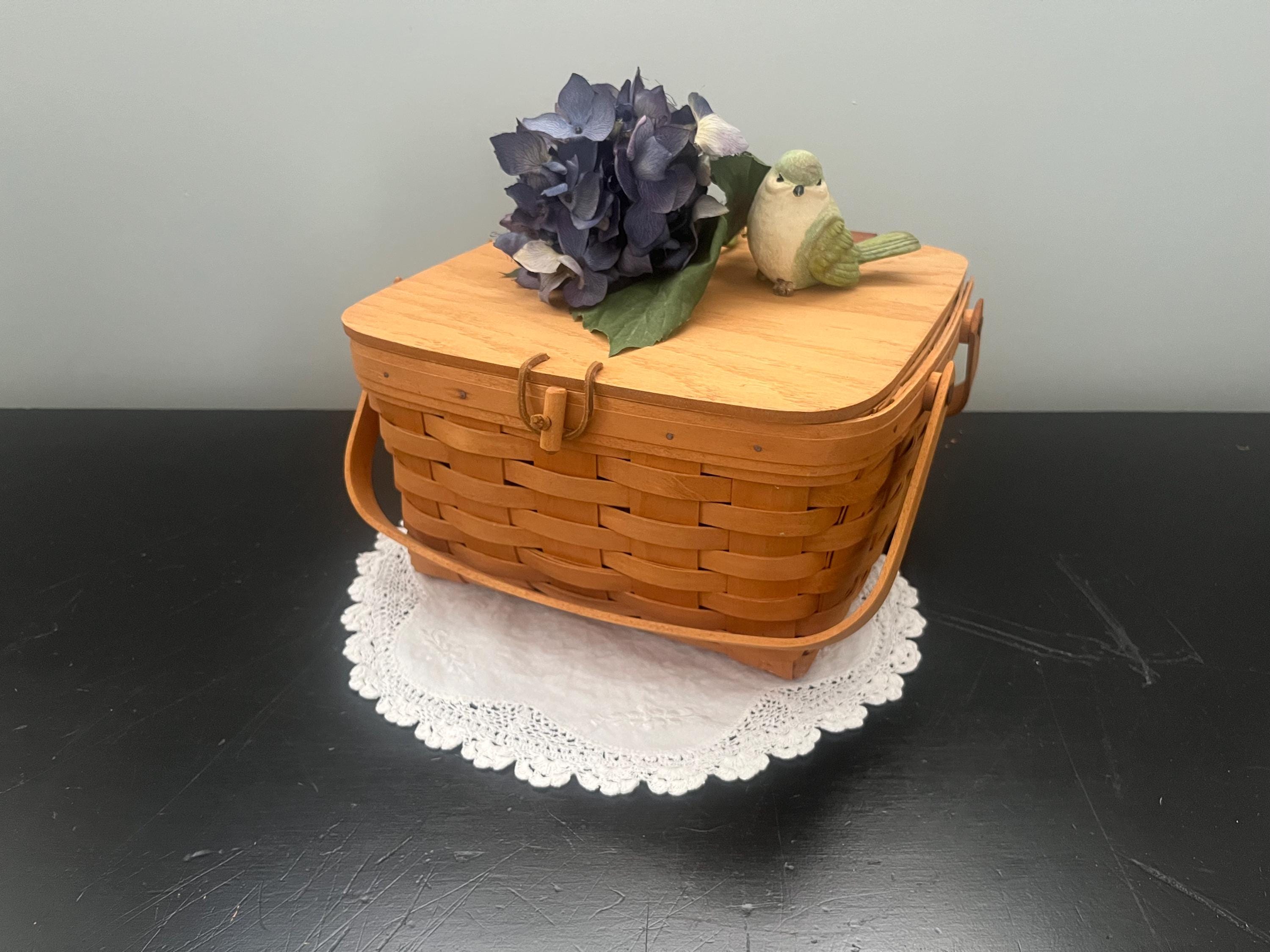 Longaberger Small Basket With Lid - Etsy