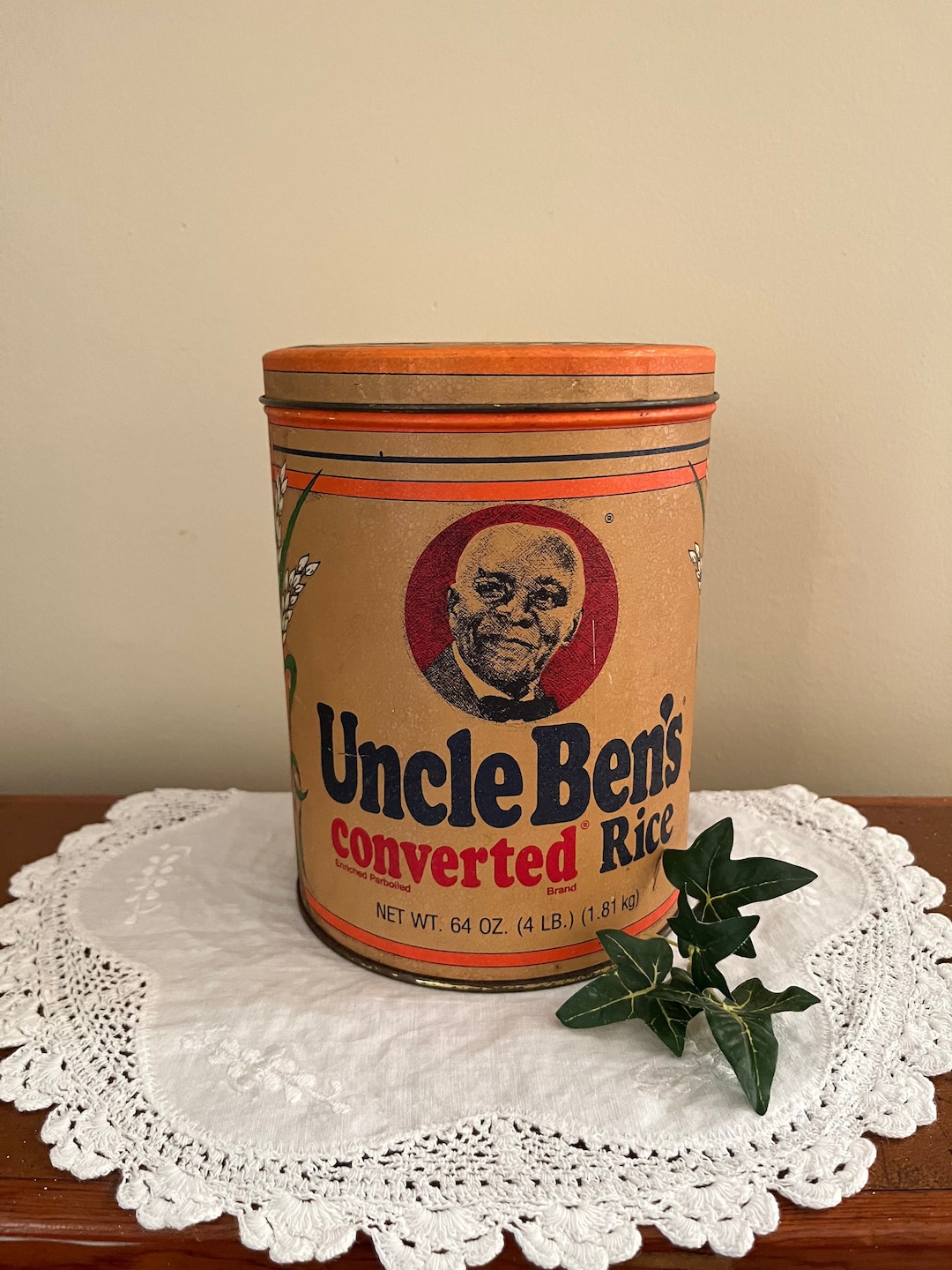 Vintage Uncle Ben's Tin - 1985 Uncle Ben's Converted Rice Tin Container ...