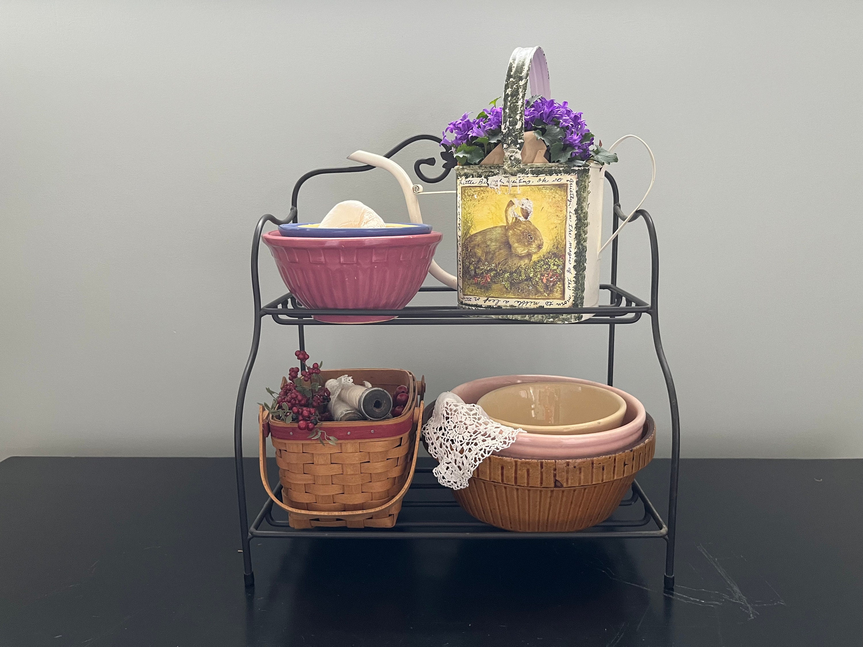 Longaberger アイアンシェルフ ロンガバーガー Vintage Wrought