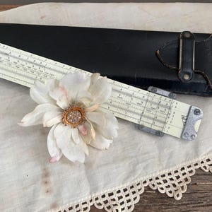 Vintage Pickett Slide Rule With Leather Case - Astronaut Slice Rule