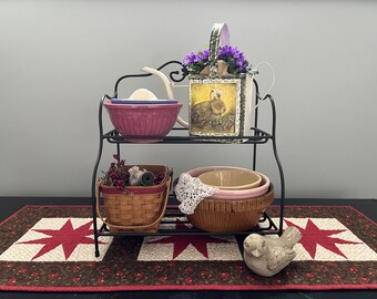 Longaberger アイアンシェルフ　ロンガバーガー Vintage Wrought Iron Rack - Longaberger Foundry Collection