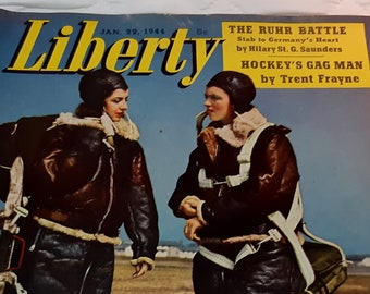 VERY RARE- Vintage-Liberty Magazine - January 22, 1944