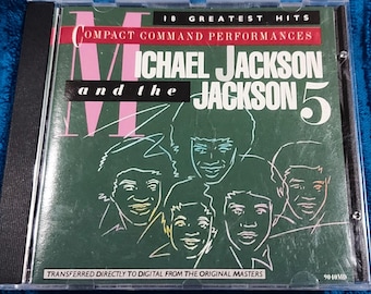 Michael Jackson & The Jackson 5 - 18 Grandes Éxitos CD (1983) Primera Edición Canadiense