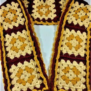 Trio-Colored Granny Square Neckerchief– JLC Brand - handmade by moma jo