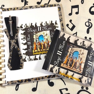 Fanbase JLC-Brand Journal-One of a Kind with Studio Album By Boyz II Men CD-  First Issue (1991) Vintage Motown- First Record Deal