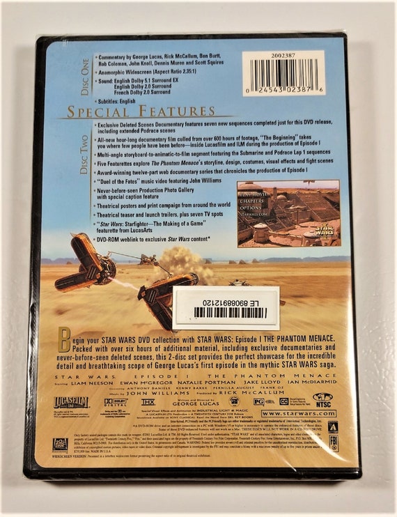 Vintage DVD (unopened) - Star Wars: Episode I – the Phantom Menace