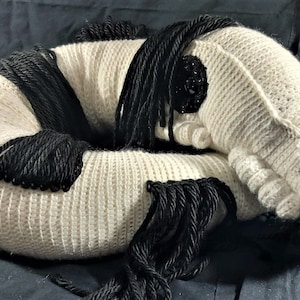 Fan Made #2 Crocheted Happy the Friendly Long Horse Unique Or Slippery Ghost Snake Horse Homemade Stuffy