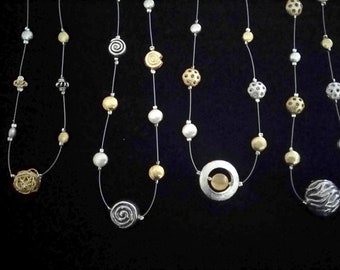 Sterling & Vermeil Necklaces, Magnetic Clasps, 16"-18" or Longer (made to order)