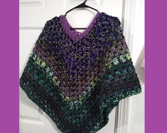 Large Maleficent-inspired Poncho