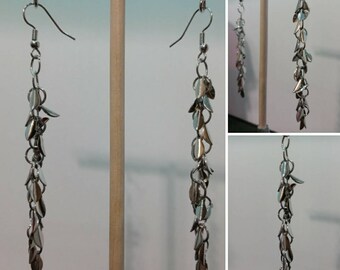 Metal leave Chandelier Earrings