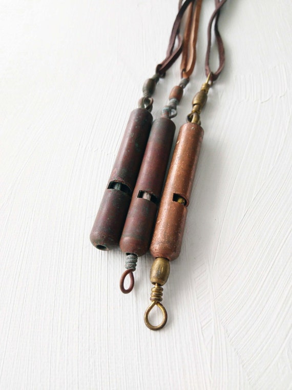 Vintage Copper Fishing Lure Necklaces - B36-B39 (N)