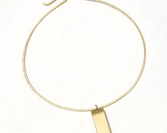 Brass Fishing Lure Short Necklace