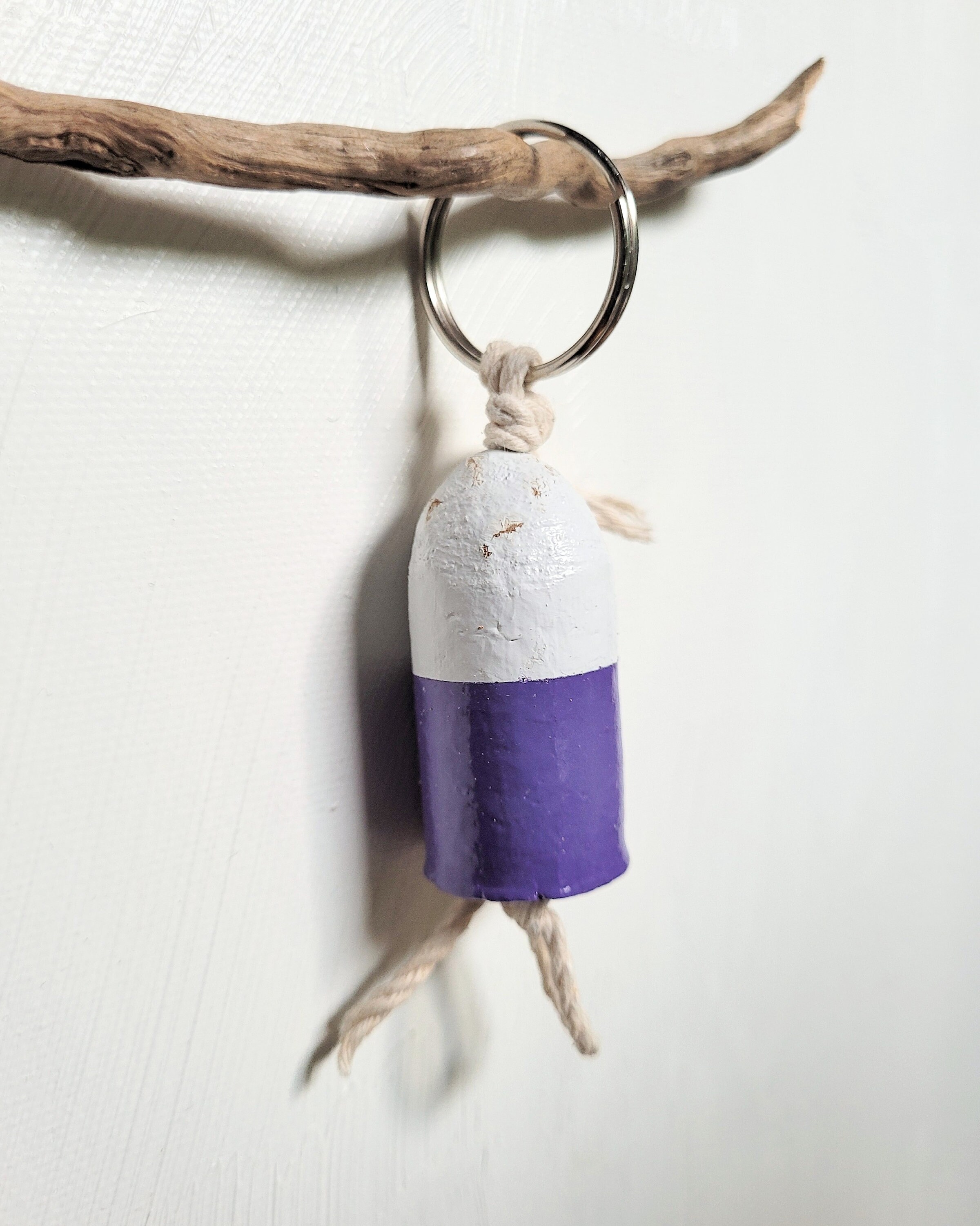 Buoy Keychain - Upcycled Wine Cork, Distressed Finish - Etsy