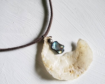 Abalone Crescent Necklace