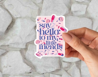 Mental Health Matters | Fun Pill Reminder Sticker | Self-Care Quote | Weekly Pill Organizer