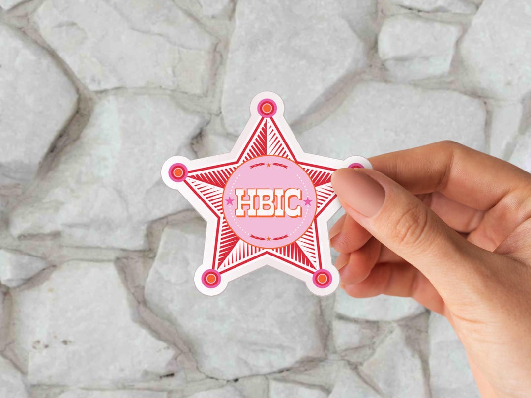HBIC Pink Sticker – Head Bitch in Charge Decal – Empowerment Gift - Etsy