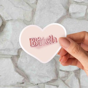 Bitch Sticker | Just a Girl Bos s| Boss Babe| Female Boss | HANDMADE ITEM