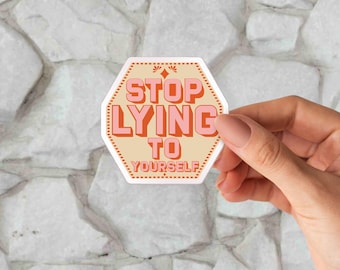 Therapy Sticker | Mental Health Matters | Self-Care Quote | Feel Your Feelings