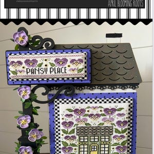 Pansy Place, Blooming Roots - Stitching with the Housewives - Cross Stitch Pattern