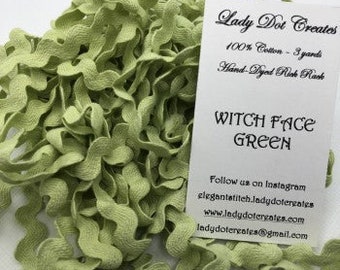 Witch Green Face - Lady Dots Creates Finishing Trims