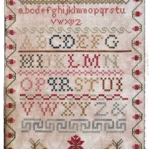 Mary Ann Baker 1845 - Lucy Beam Love in Stitches - Cross Stitch Pattern