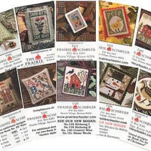 Mini Card Set C (Garden Samplers) - The Prairie Schooler - Cross Stitch Pattern