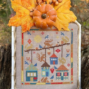 Fall Cottages - Jan Hicks Creates - Cross Stitch Pattern
