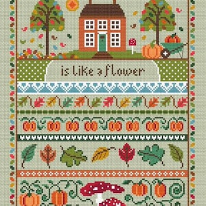 Pumpkin Cottage - Little Dove Designs - Cross Stitch Pattern