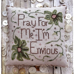Envious - Lucy Beam Love in Stitches - Cross Stitch Pattern