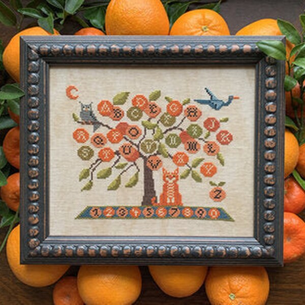 Orange Tree Sampler - Carriage House Samplings - Cross Stitch Pattern