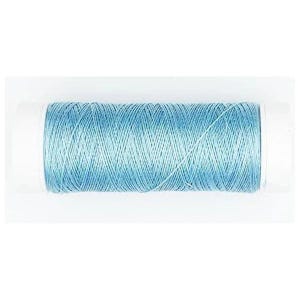 May include: A spool of light blue thread.