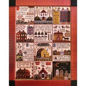 The Village of Hawk Run Hollow - Carriage House Samplings - Cross Stitch Pattern