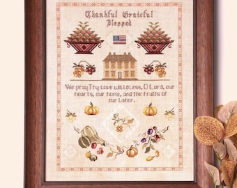 The Thanksgiving Sampler - Samplers and Primitives - Cross Stitch Pattern