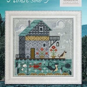 Floating House - Fabulous House Series #9- Cottage Garden Samplings - Cross Stitch Pattern