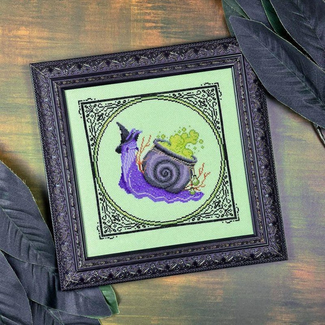 Crypt Patterned Cauldron Snail - Stitch Crypt - Cross Stitch Pattern - Etsy