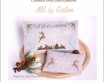 All is Calm - Samplers and Primitives - Cross Stitch Pattern