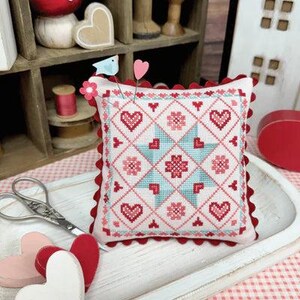 Valentine&#39;s Day Quilt - Primrose Cottage Stitches - Cross Stitch Patterns